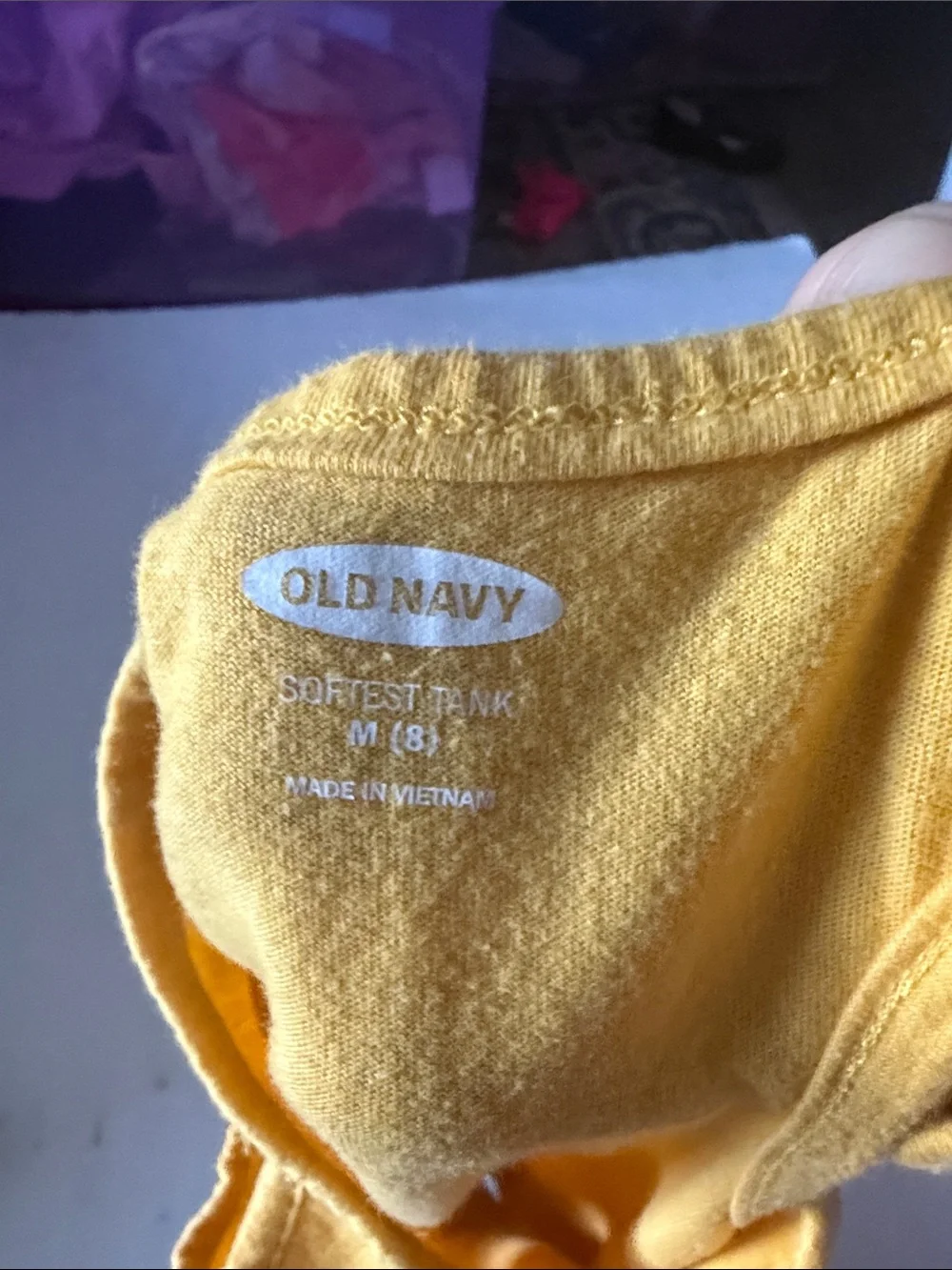 Old Navy Yellow Tank Top with Toucan Pocket